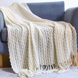 Boho Decke Weis