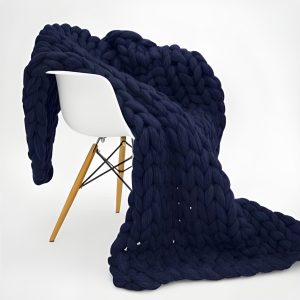 Grobstrick decke xxl