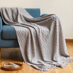 Grose Kuscheldecke Grau