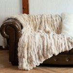 Kunstfelldecke Beige Felldecke Beige 7