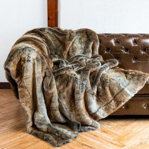Kunstfelldecke Wolf Kuscheldecke Wolf 5
