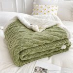 Kuscheldecke Baumwolle Grun