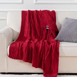 Kuscheldecke Bordeaux Rot 6