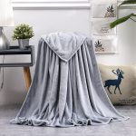Kuscheldecke Grau Flauschig 3