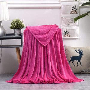 Kuscheldecke Rosa Flausch