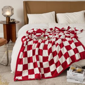 Kuscheldecke Rot Kariert