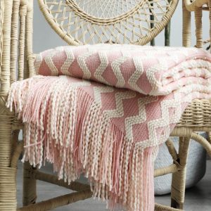 strickdecke rosa