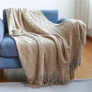 Wohndecke Beige 2
